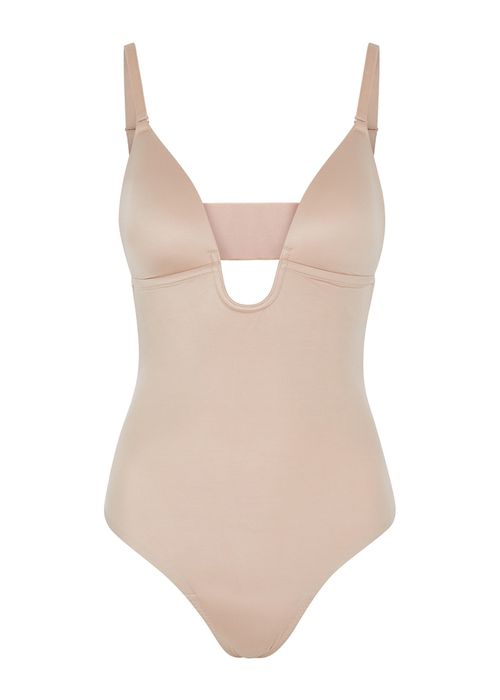 Suit Your Fancy Plunge Bodysuit