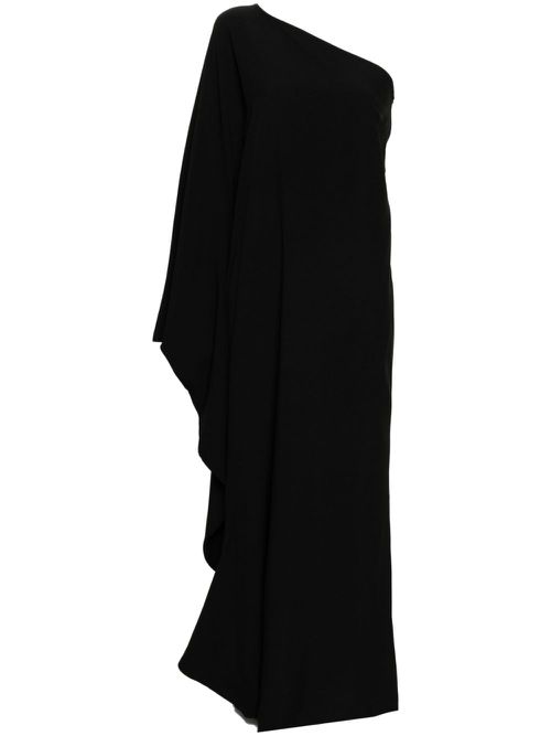 Balear one-shoulder gown - Black