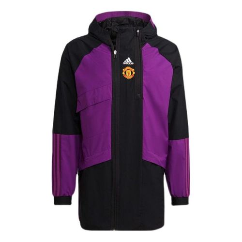 Manchester United Travel Drill Jacket 'Purple Black'