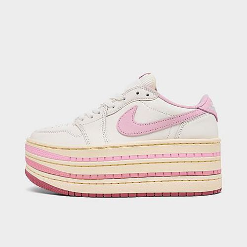 Women's Air 1 Low Triple Stack Casual Shoes in Pale Ivory/Iced Carmine/Muslin