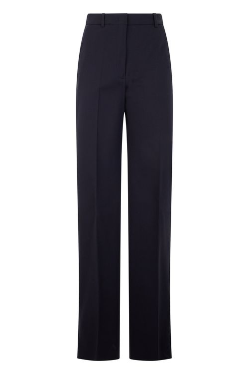 High-Waisted Straight-Leg Trousers