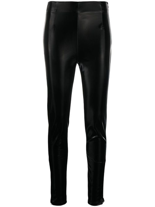 Faux leather leggings - Black