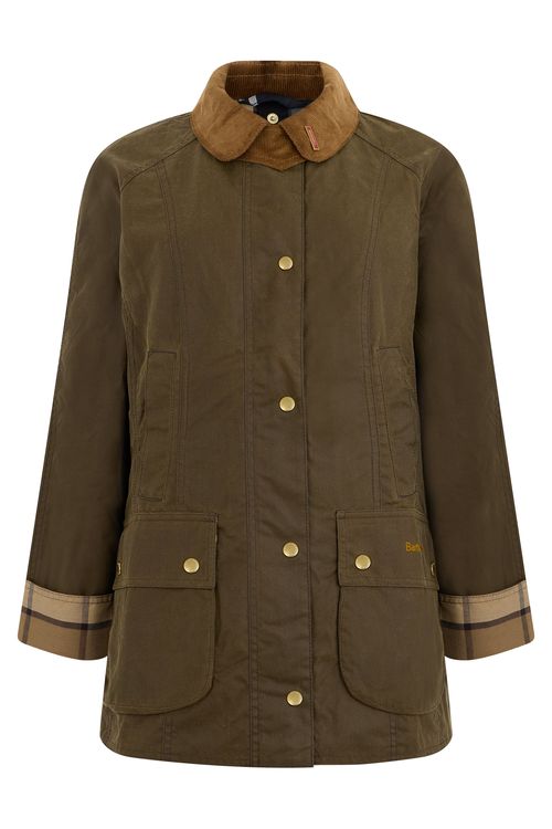 Women's Contrasting-Collar Button-Front Jacket