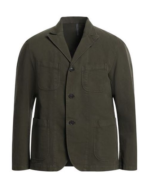 Montedoro Man Blazer Military green Size 38 Cotton, Elastane