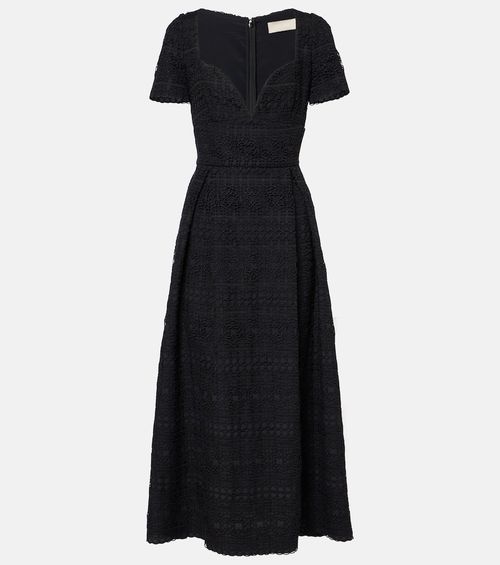 Macramé midi dress