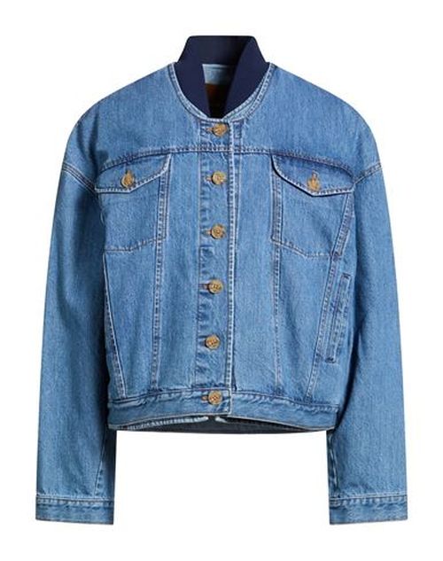 Woman Denim outerwear Blue Size M Cotton