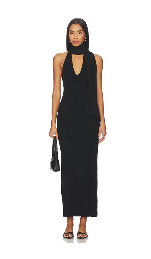 ALL THE WAYS Kelsey Maxi Dress in Black. S also in L