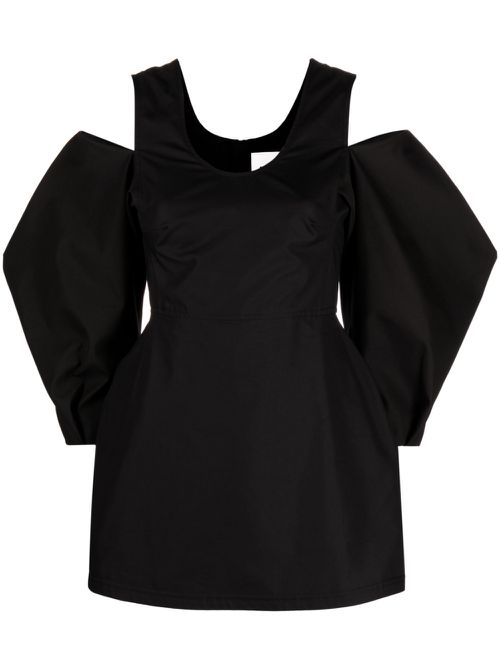 Cold-shoulder blouse - Black