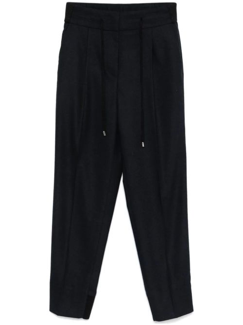 Flannel Trousers — Navy