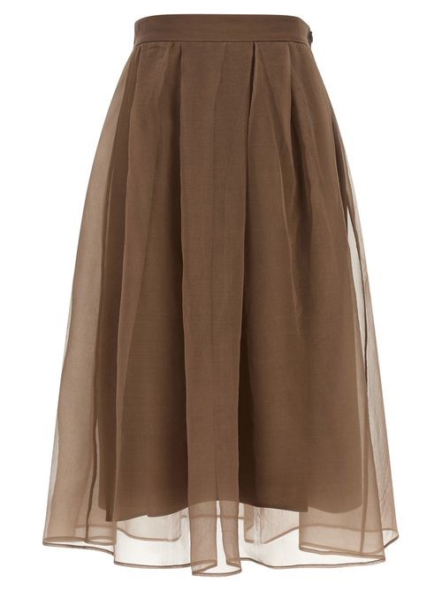 Circle Skirt — Brown