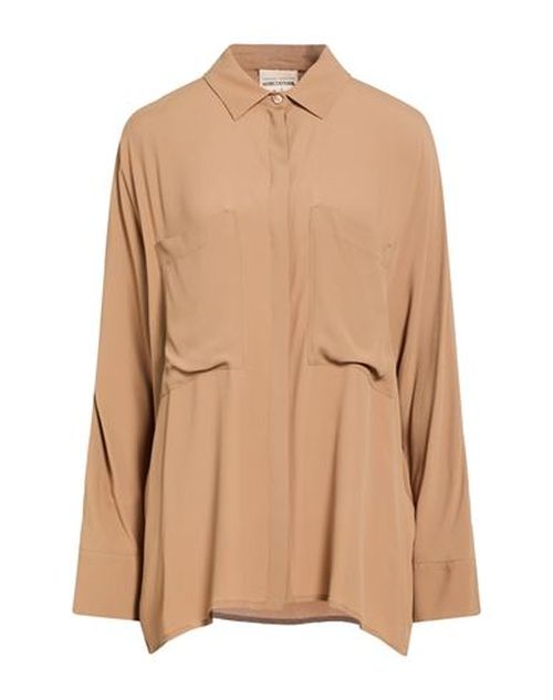 Woman Shirt Camel Size 10 Acetate, Silk