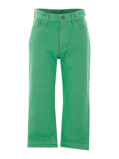 Green Capri Jeans
