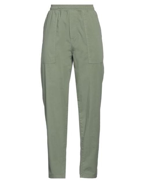 Woman Pants Sage green Size 28 Cotton, Elastane