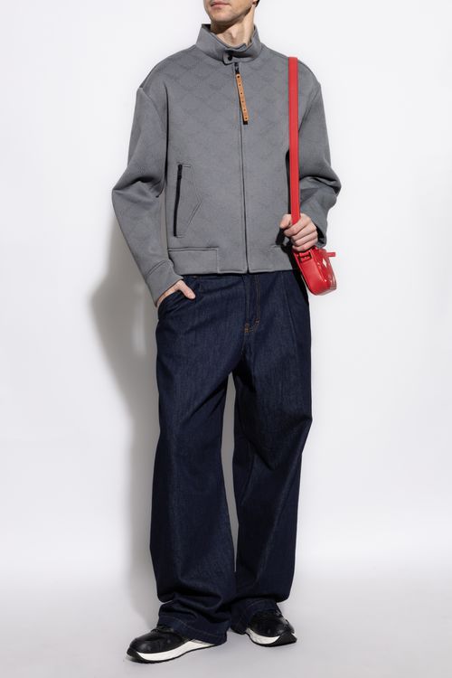 Jacket With Monogram, Men's, Grey