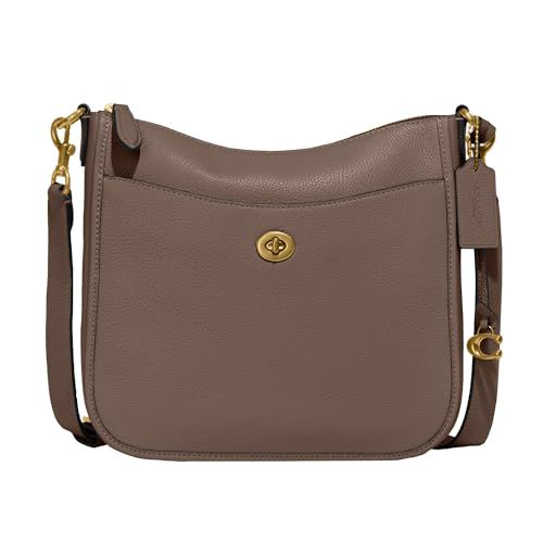 Coach Womens Polished Pebble Leather Chaise Crossbody
