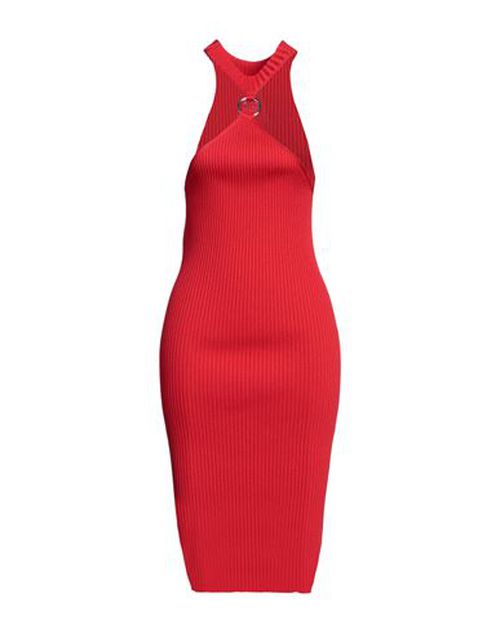 Woman Midi dress Red Size 8 Viscose, Polyamide