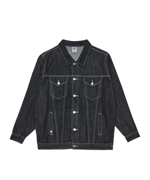 Stitched denim jacket