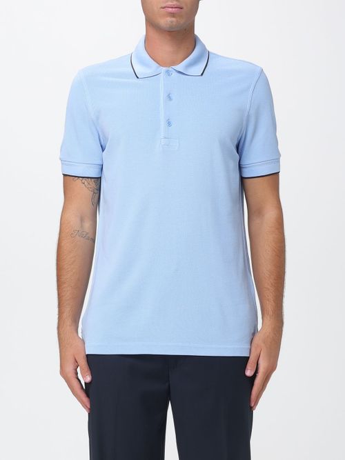 Polo Shirt Men color Blue