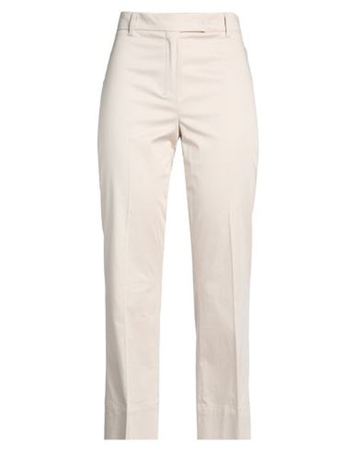 Woman Pants Off white Size 8 Cotton, Elastane