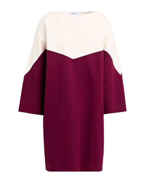 Woman Mini dress Burgundy Size M Viscose, Nylon, Elastane