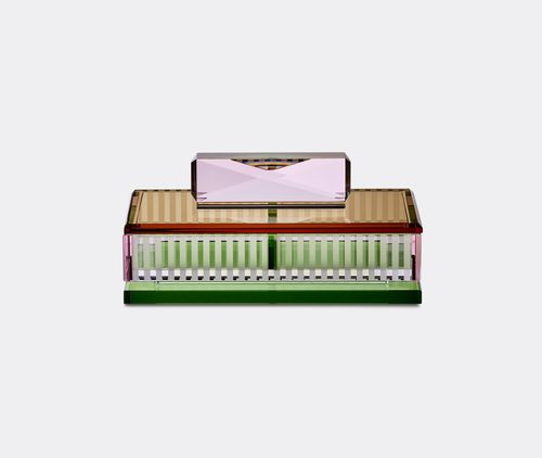 'favored' Crystal Card Box With 2 Decks Of Cards, Multicolor