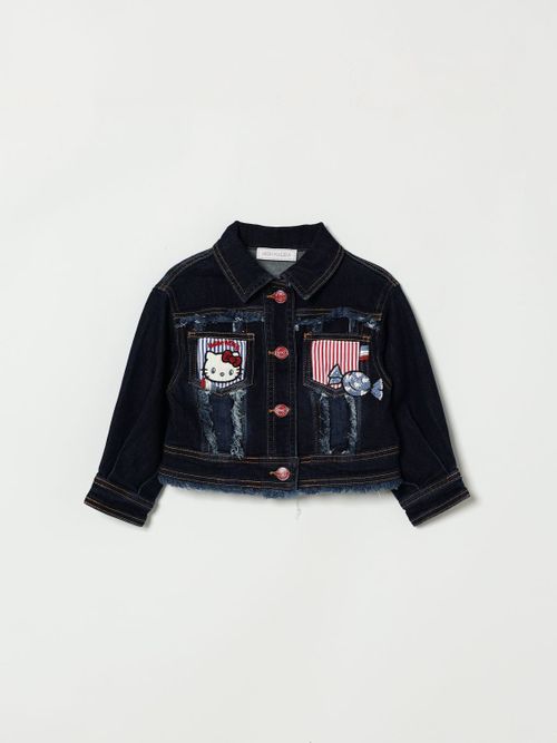 Coat Kids color Denim