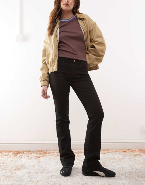 Wrangler bootcut jeans in black