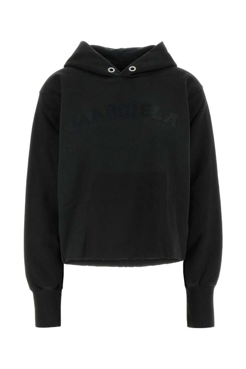 Cotton-Jersey Hoodie — Black