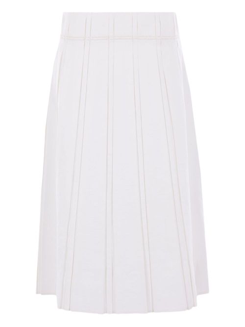 Jil Sander linen skirt - White