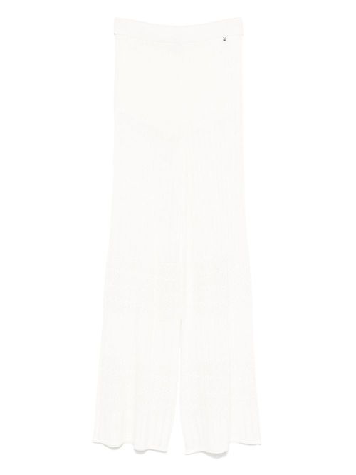 BOSS embroidered trousers - White