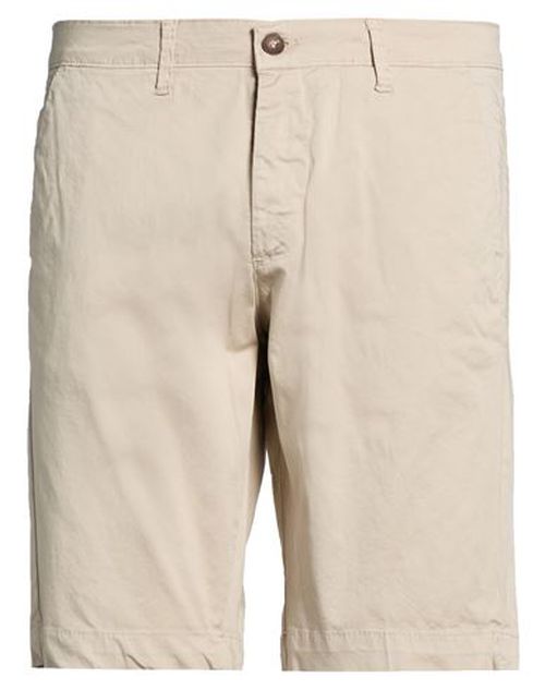 Man Shorts & Bermuda Shorts Beige Size 42 Cotton, Elastane