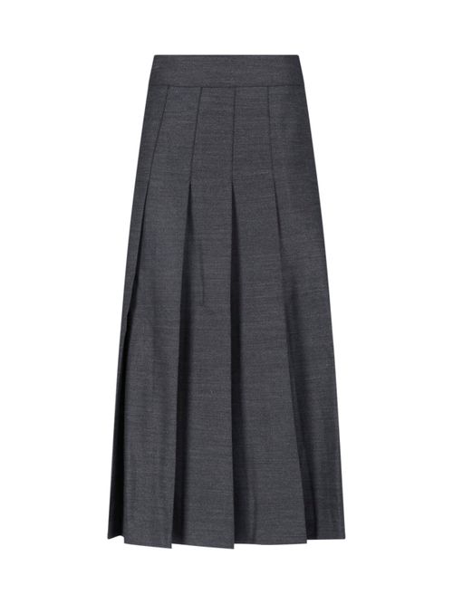 Pleated Midi Skirt