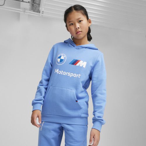 PUMA BMW M Motorsport Big Kids' Essentials Sweatshirt in Blue
