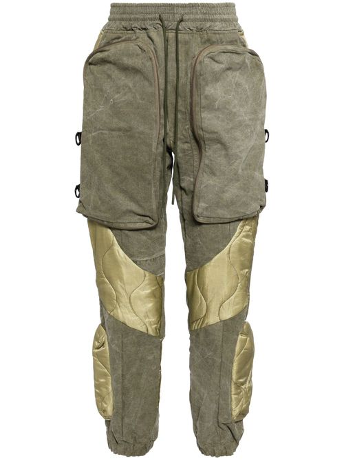 Padded cargo trousers - Green