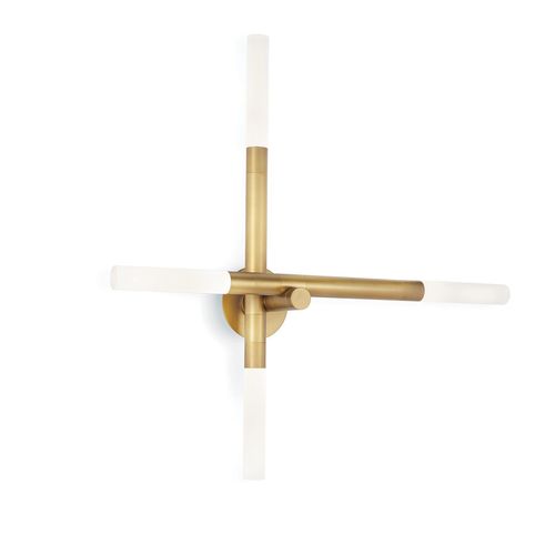 Natural Brass Wall Sconce from the Cass Collection