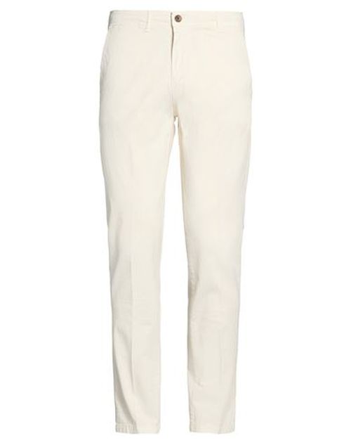 Man Pants Ivory Size 32 Cotton, Elastane