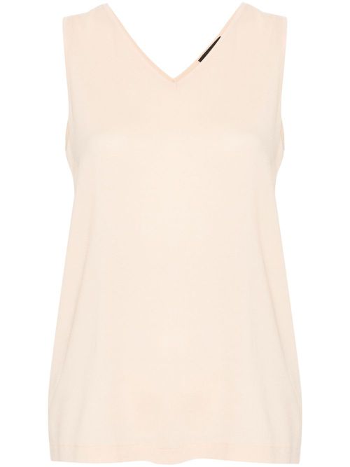 Georgette-crepe top - Neutrals