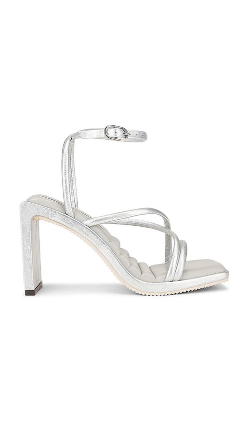 Nora Lozza SANDALE BRIO in Metallic Silver. Größe 8. Also in 10, 6