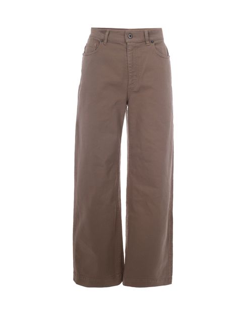Light Brown Straight High Rise Jeans