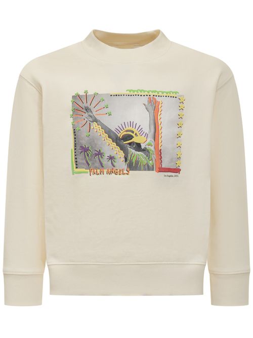 Beige Graphic Sweatshirt