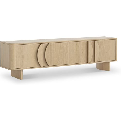 Whitstone Light Oak 180cm TV Unit for Living or Bedroom | Roseland