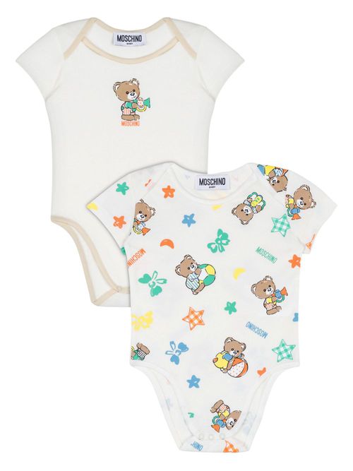 Teddybear motif babywear (pack of two) - Neutrals