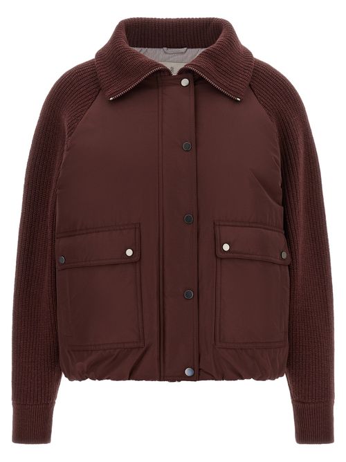Down Jacket — Burgundy