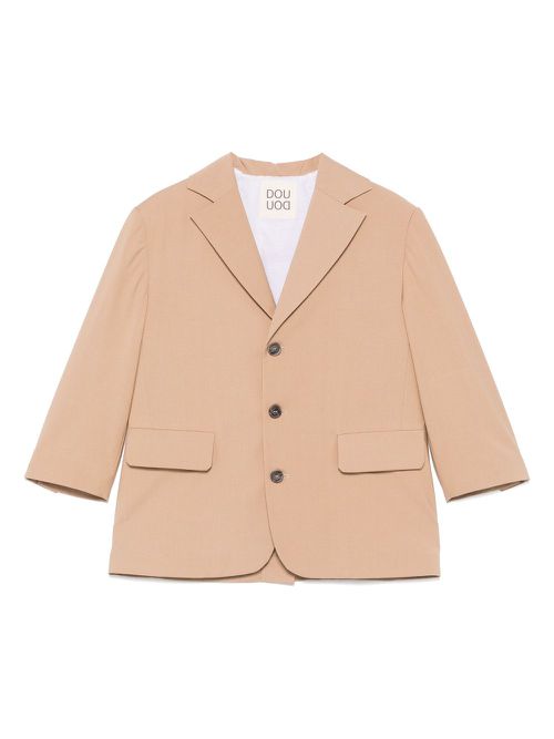 Single-breasted blazer - Neutrals