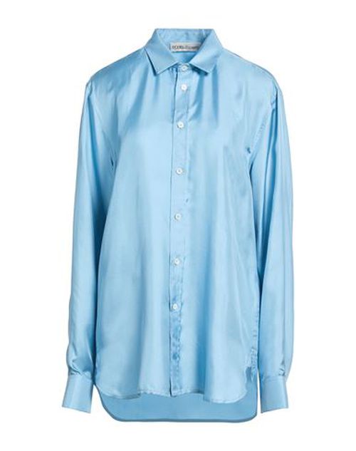 Garments Woman Shirt Azure Size S Silk