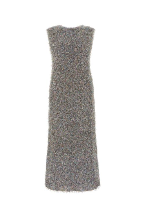 Brushed Polyester Blend Dress — Multicolor