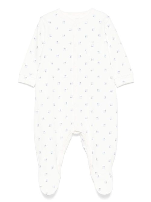 4G-print pajamas - White