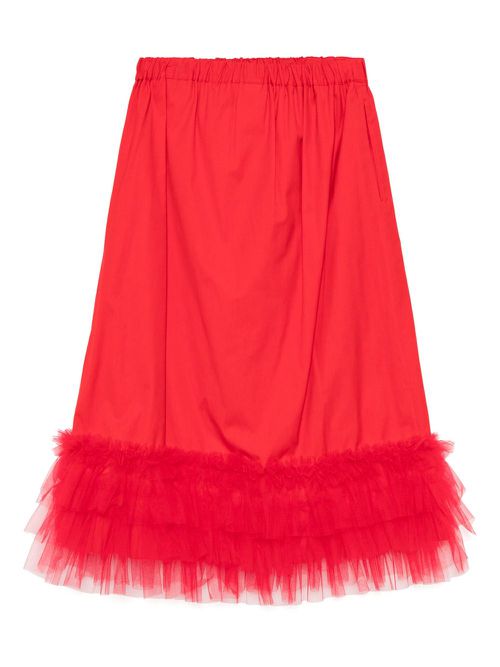 Noir Kei Ninomiya cotton skirt - Red