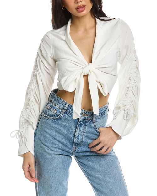 Dakota Linen-Blend Top