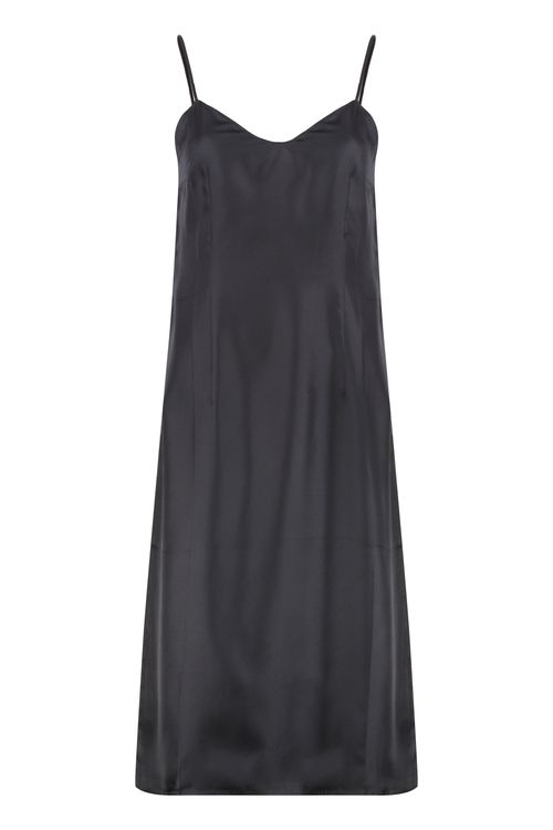 Silk Mini Dress with Thin Straps